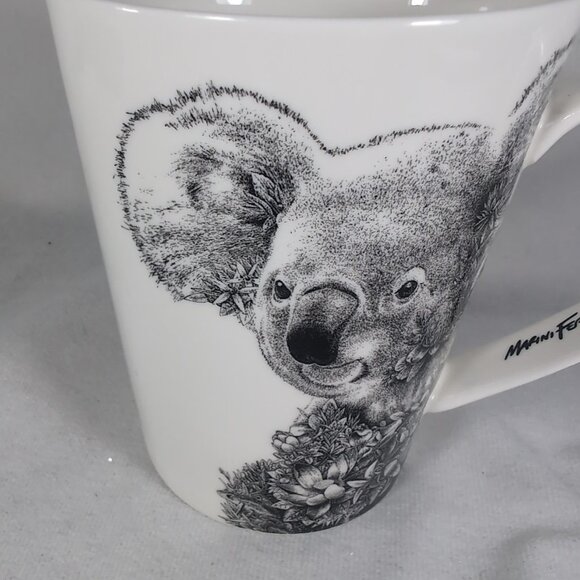 Maxwell Williams Marini Ferlazzo Koala Bear Mug Black White Tea Coffee Ceramic - Picture 10 of 11